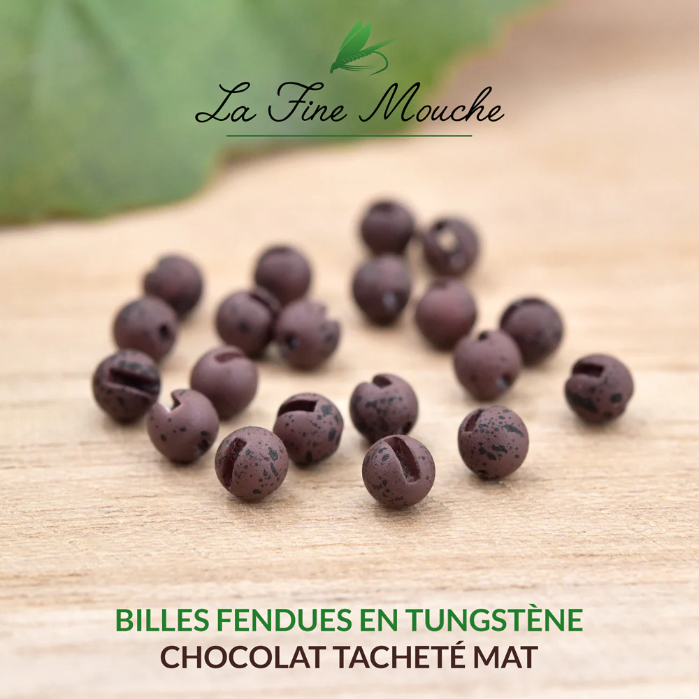 Billes Fendues en Tungstène - Chocolat Tacheté Mat - 20pcs – Image 2