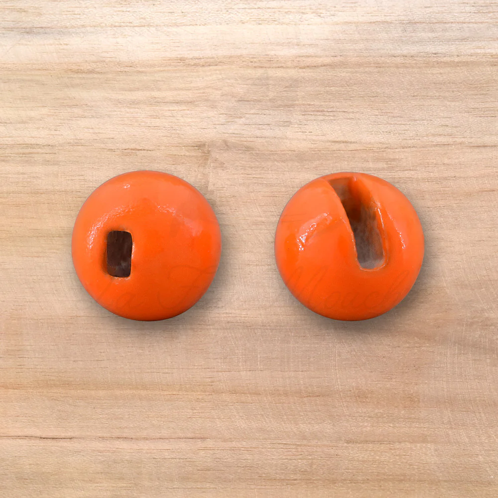 Billes Fendues en Tungstène - Orange Fluo - 20pcs