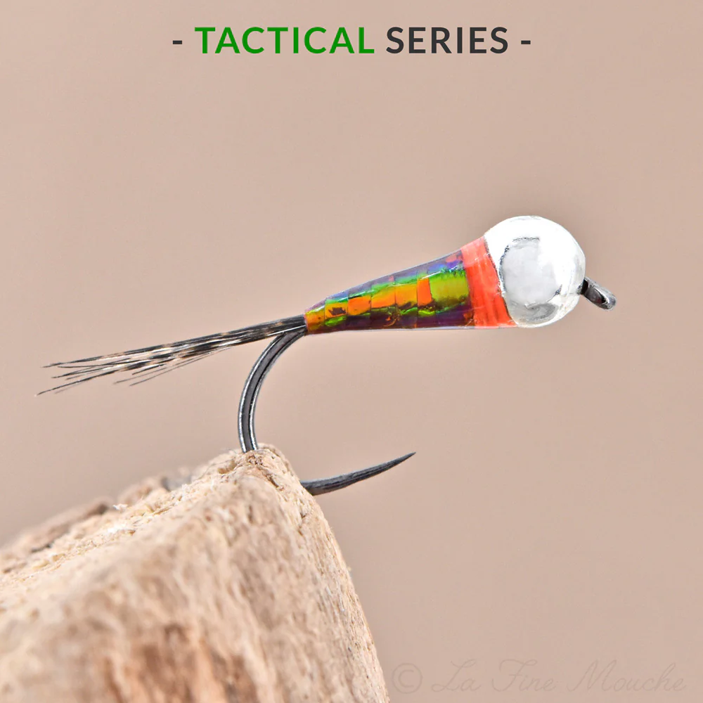 Nymphe Perdigone New Gazoline Tag Orange - TACTICAL SERIES - Bille Argent