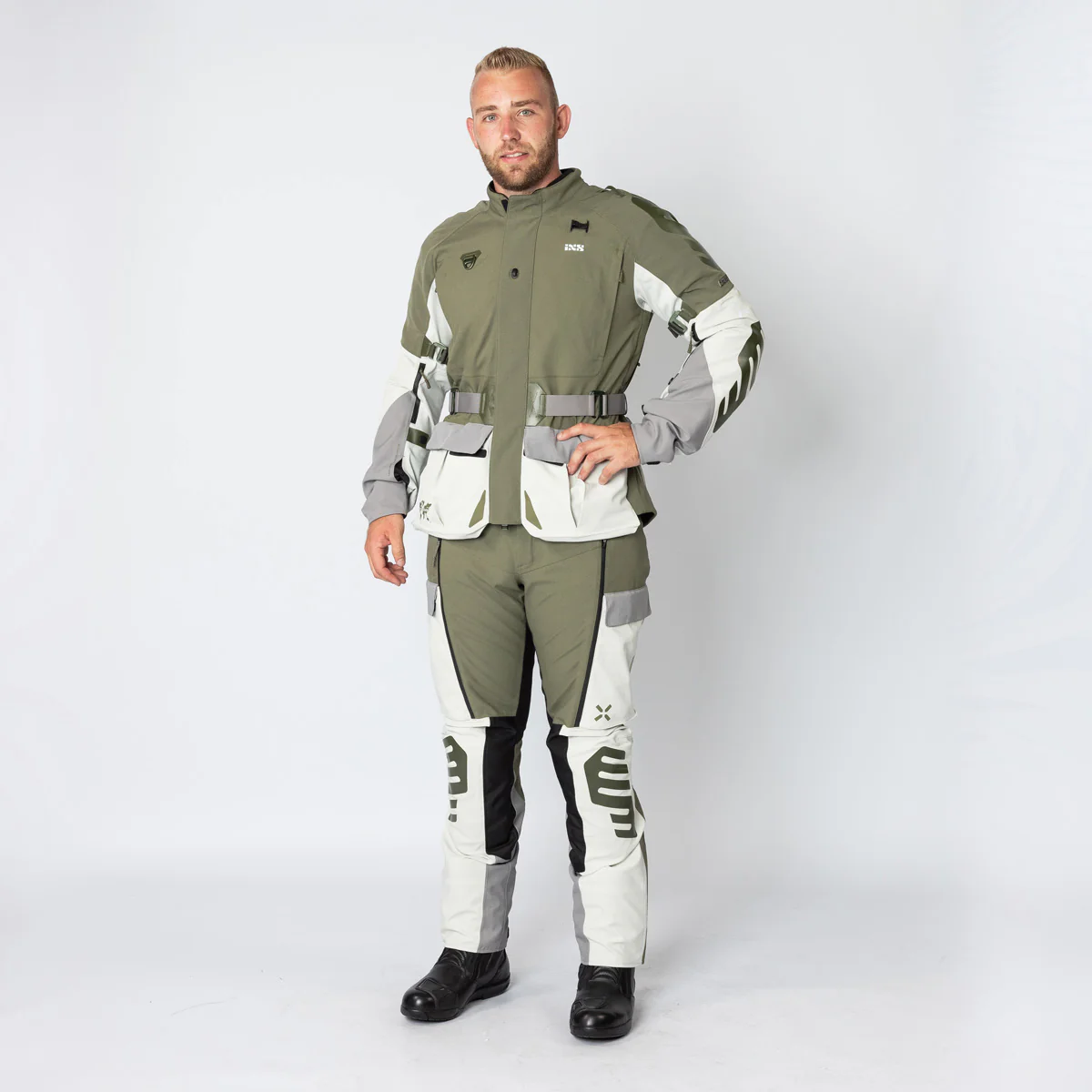 Venture-STX 1.0 Laminatjacke hellgrau-oliv – Image 2