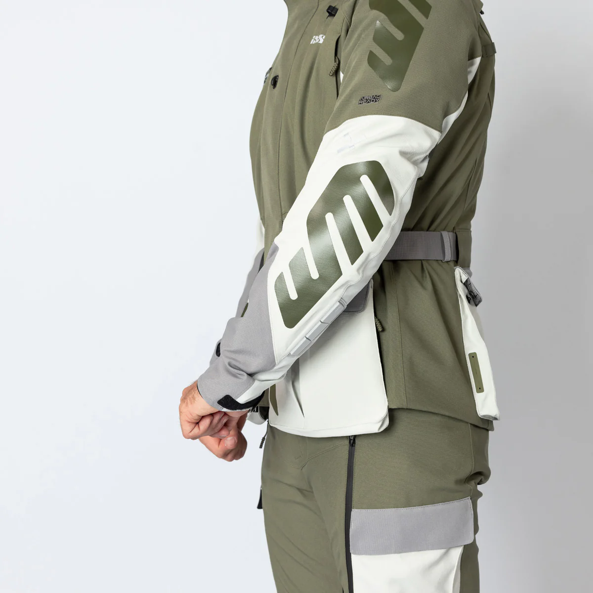 Venture-STX 1.0 Laminatjacke hellgrau-oliv – Image 8