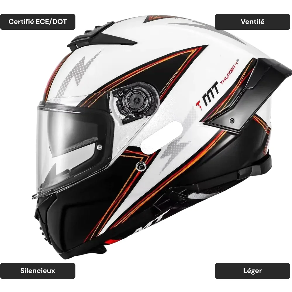 Casque moto intégral aérodynamique - Thunder – Image 2