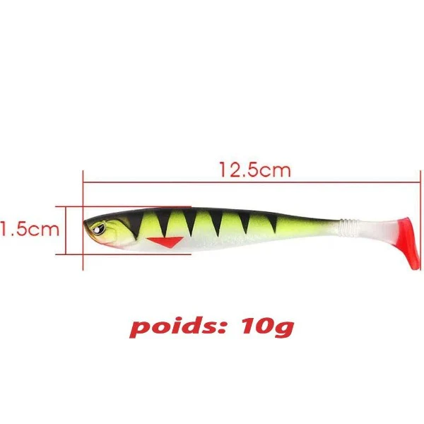Leurre Souple Jackfish Black Bass (x5) – Image 2